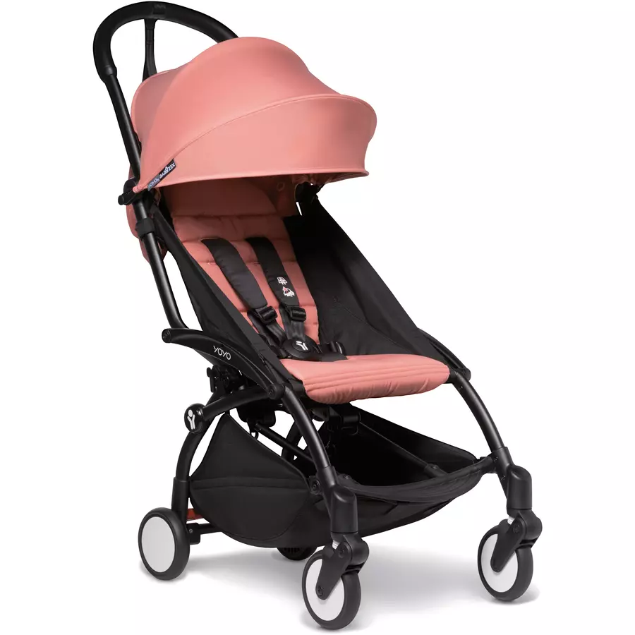 BABYZEN Kinderwagen YOYO2 6+ Black mit Textilset Ginger