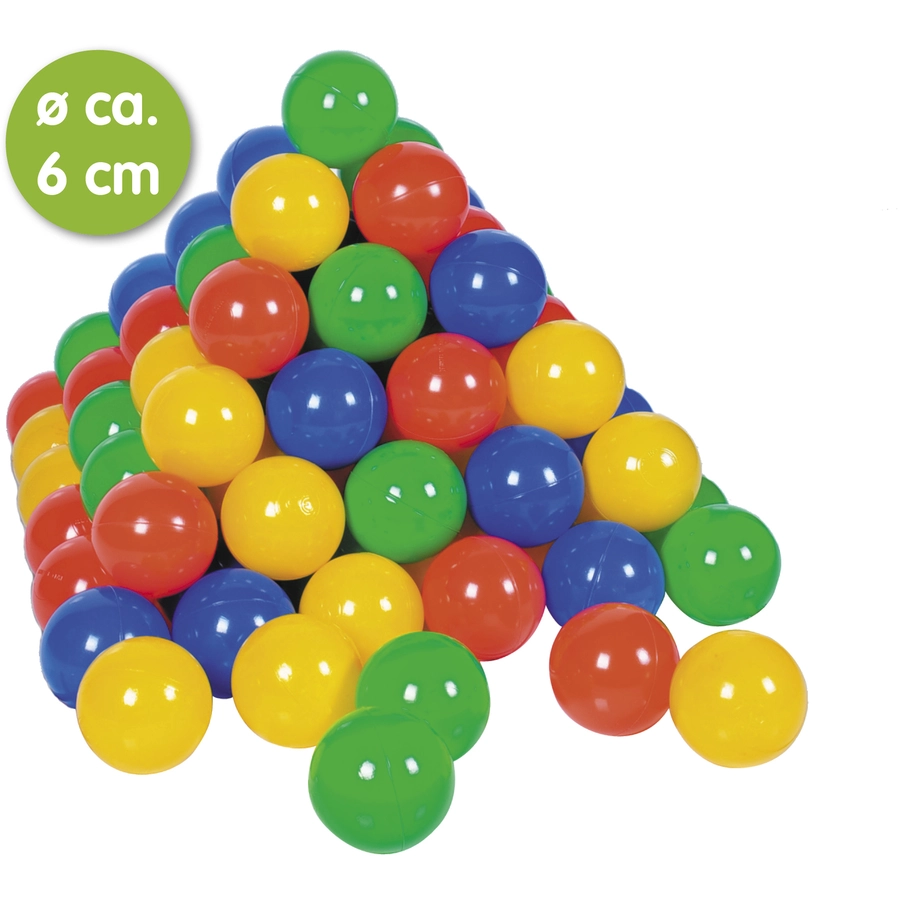 knorr toys® Bälle Set ca. Ø6 cm - 100 ballscolorful grün