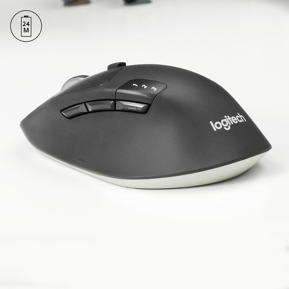 M720 Triathlon Mouse Kabellose Wireless Bluetooth Multi-Device-Maus (910-004791) - Schwarz