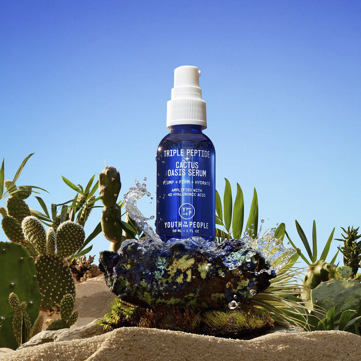 Youth To The People Triple Peptide   Cactus Oasis Serum - Hydrating face and neck serum