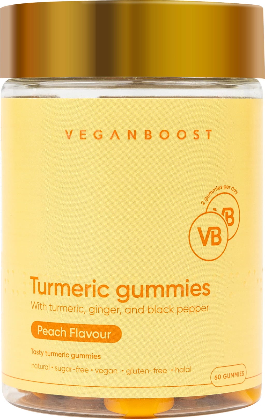 Veganboost  Kurkuma Gummibärchen, 60 Gummies