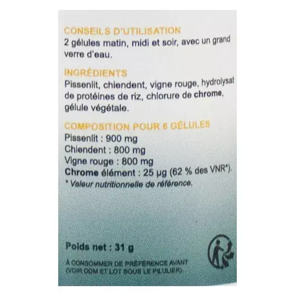 Oemine Chrome Dandelion 60 cápsulas
