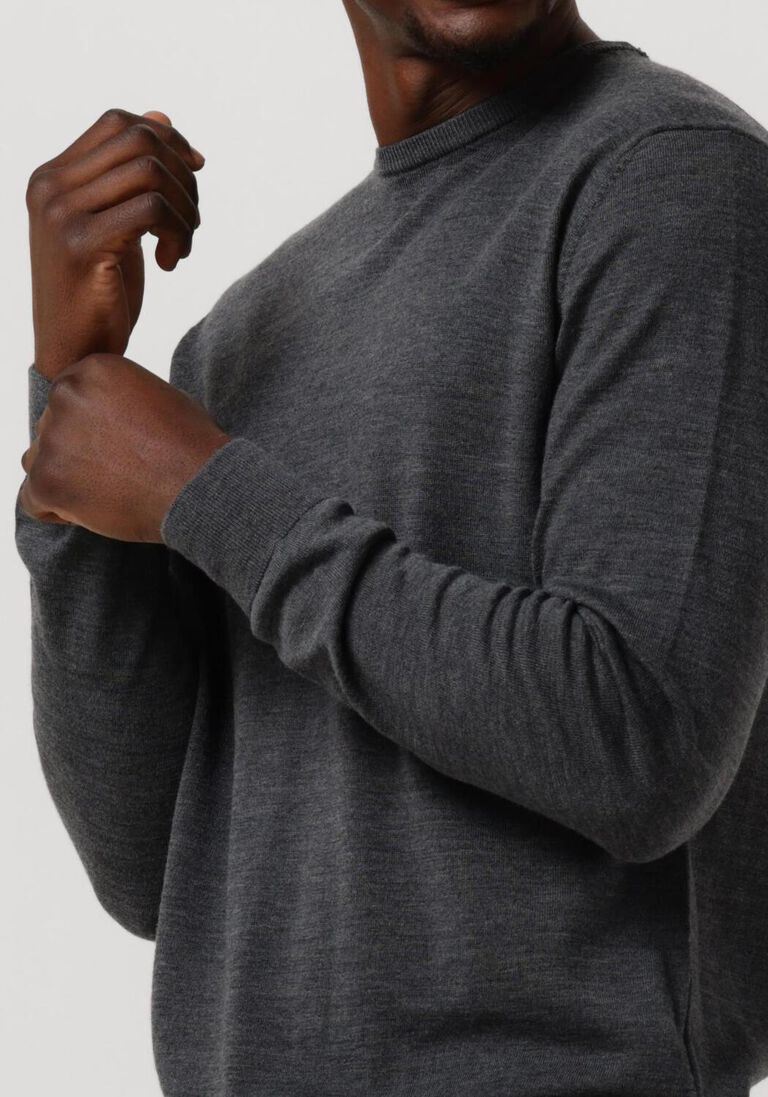 PROFUOMO antraciet profuomo trui pullover crew neck