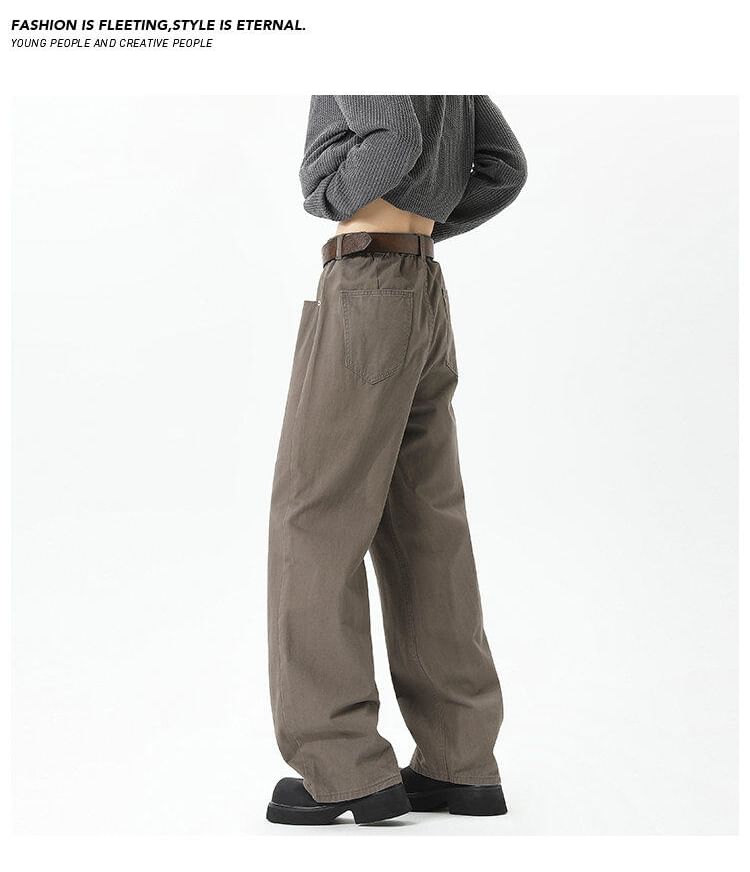 Bay Go Mall - Halfhoge effen rechte broek