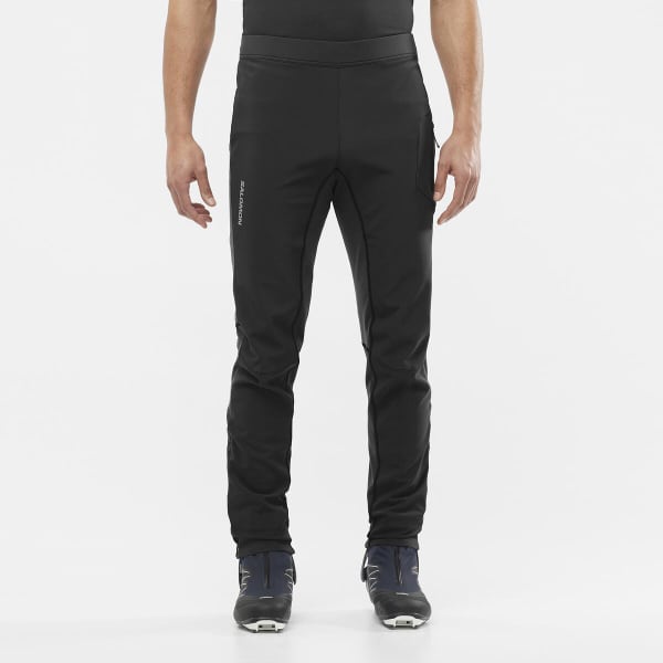 Pantalon ski de fond SALOMON CROSS WARM SOFTSHELL PANT M DEEP BLACK