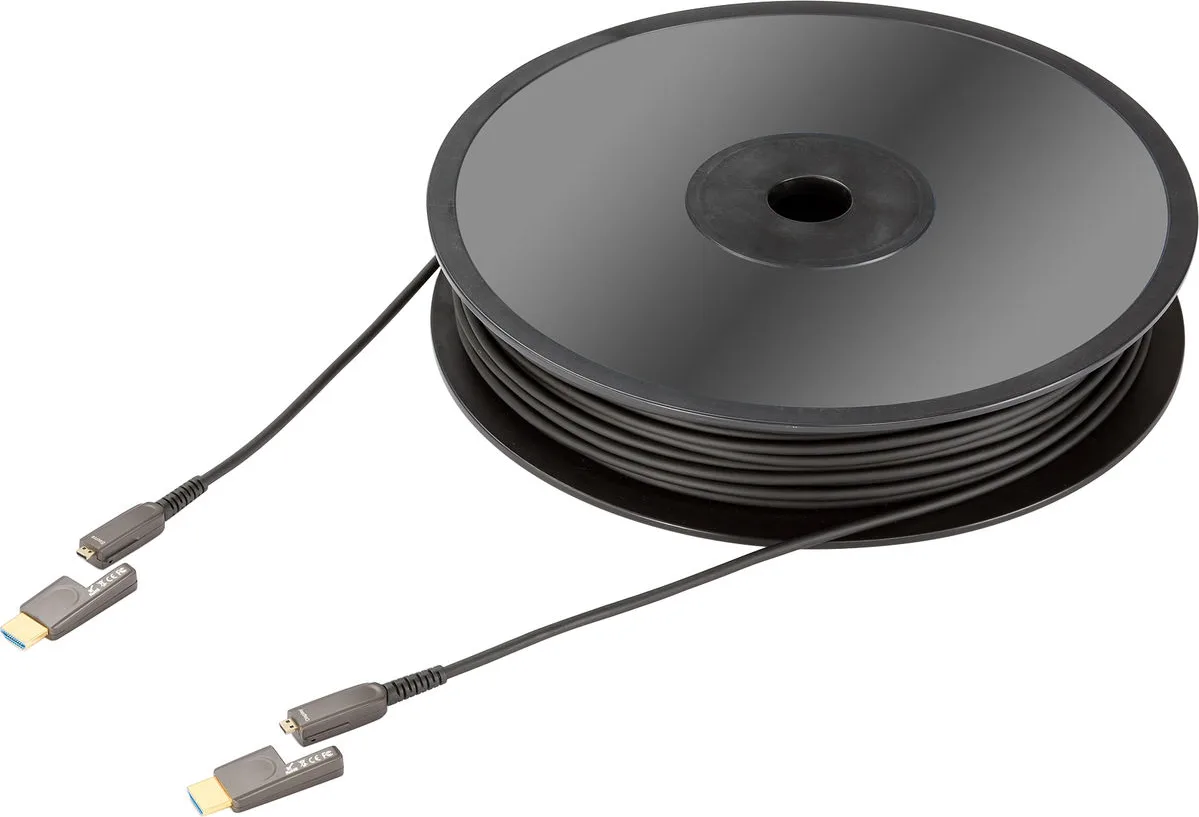 Inakustik HDMI-Micro 2.0 Optical Fiber Cable (30 m) Câbles HDMI