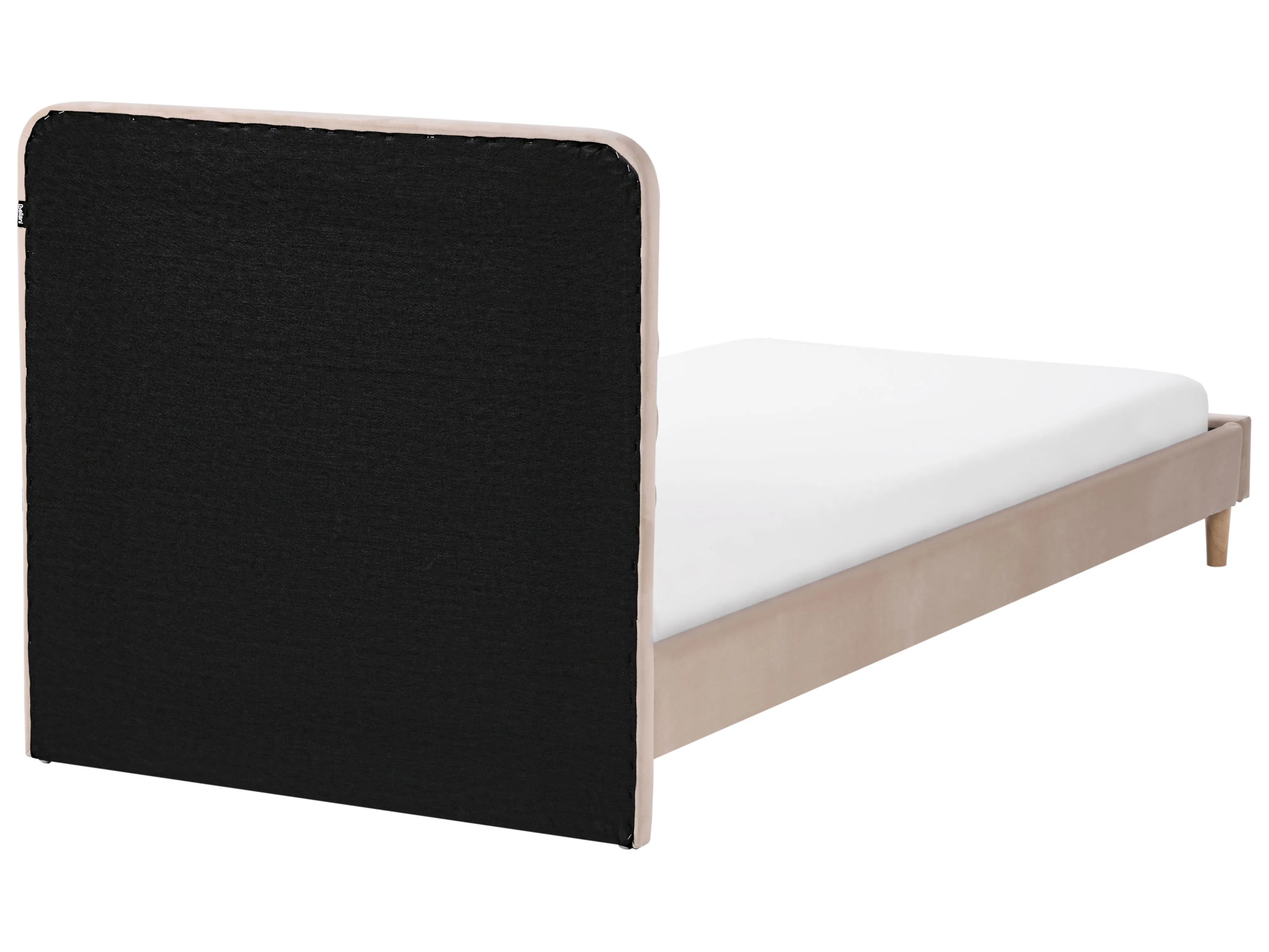 Bed Fluweel CORSAINT 90 x 200 cm Beige