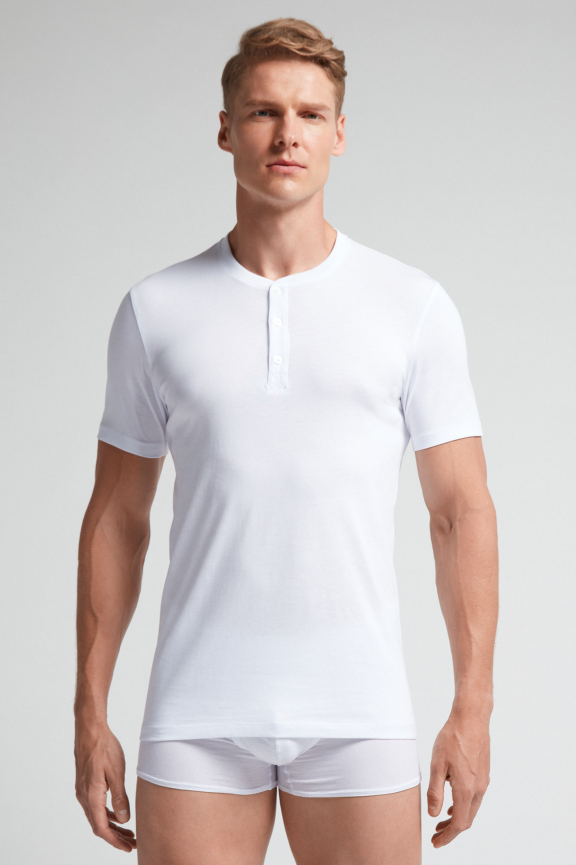Camiseta de manga curta em algodão Supima®