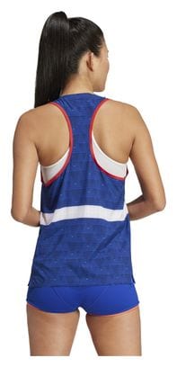 Débardeur adidas Performance Adizero Team France Bleu Femme