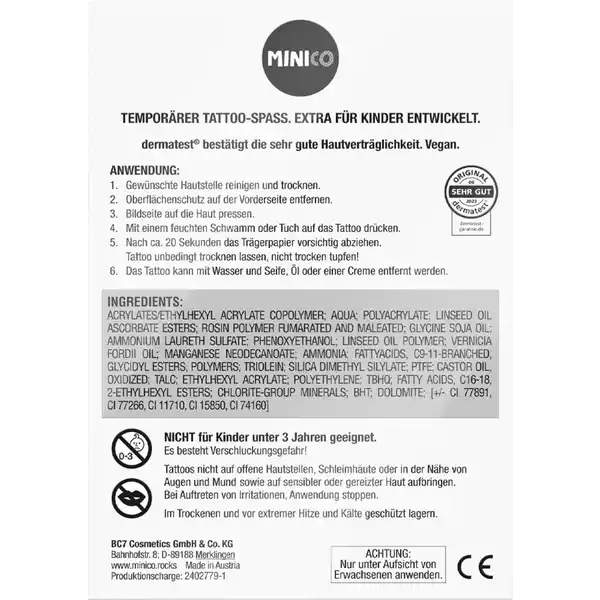 Temporäre Tattoos Set 04