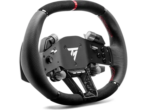 Thrustmaster Hypercar Wheel Add-On, Rat, PC, PlayStation 4, PlayStation 5, Xbox, Xbox One, Sort, Sølv, Alcantara, Læder, Thrustmaster T818, T598, Windows 10, Windows 11