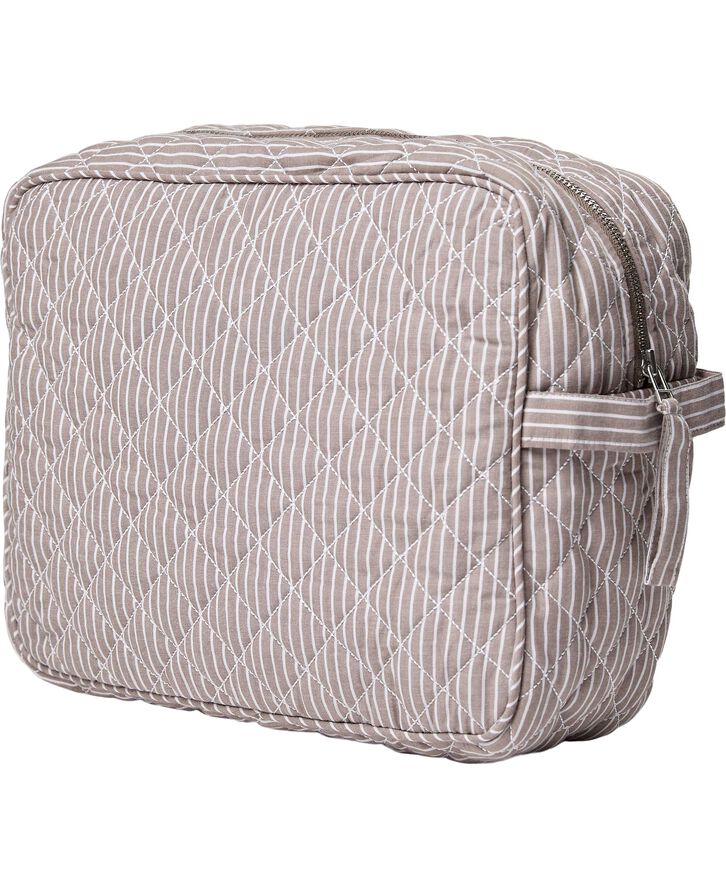 Magasin du Nord Collection Moira 2 toilettaske Fossil Stripe Large