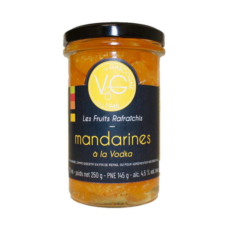 Mandarines rafraîchies à la vodka