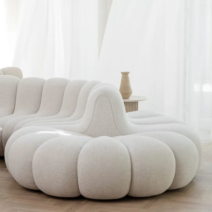 Norr11 - Soho Couchtisch Ø 50 x H 35 cm, Travertin natur