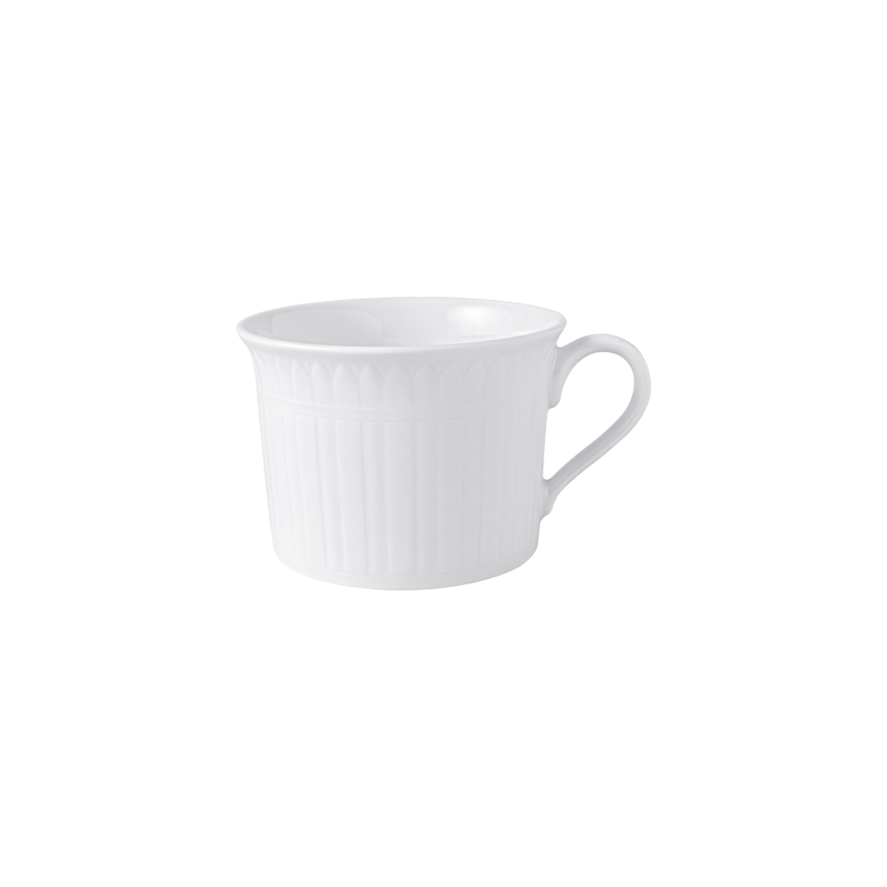 Cellini Cappuccino cup White, 9.2 oz, Premium Porcelain