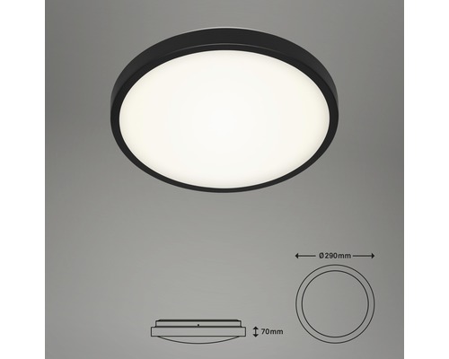 LED plafondlamp 12W 1200 lm 4000K Ø 29 cm Manny wit/zwart