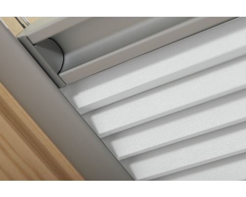 VELUX Advantage Set: Warmtewerend zonnescherm, transparant zwart, en honingraat plisségordijn, wit, FOP C02 1045S