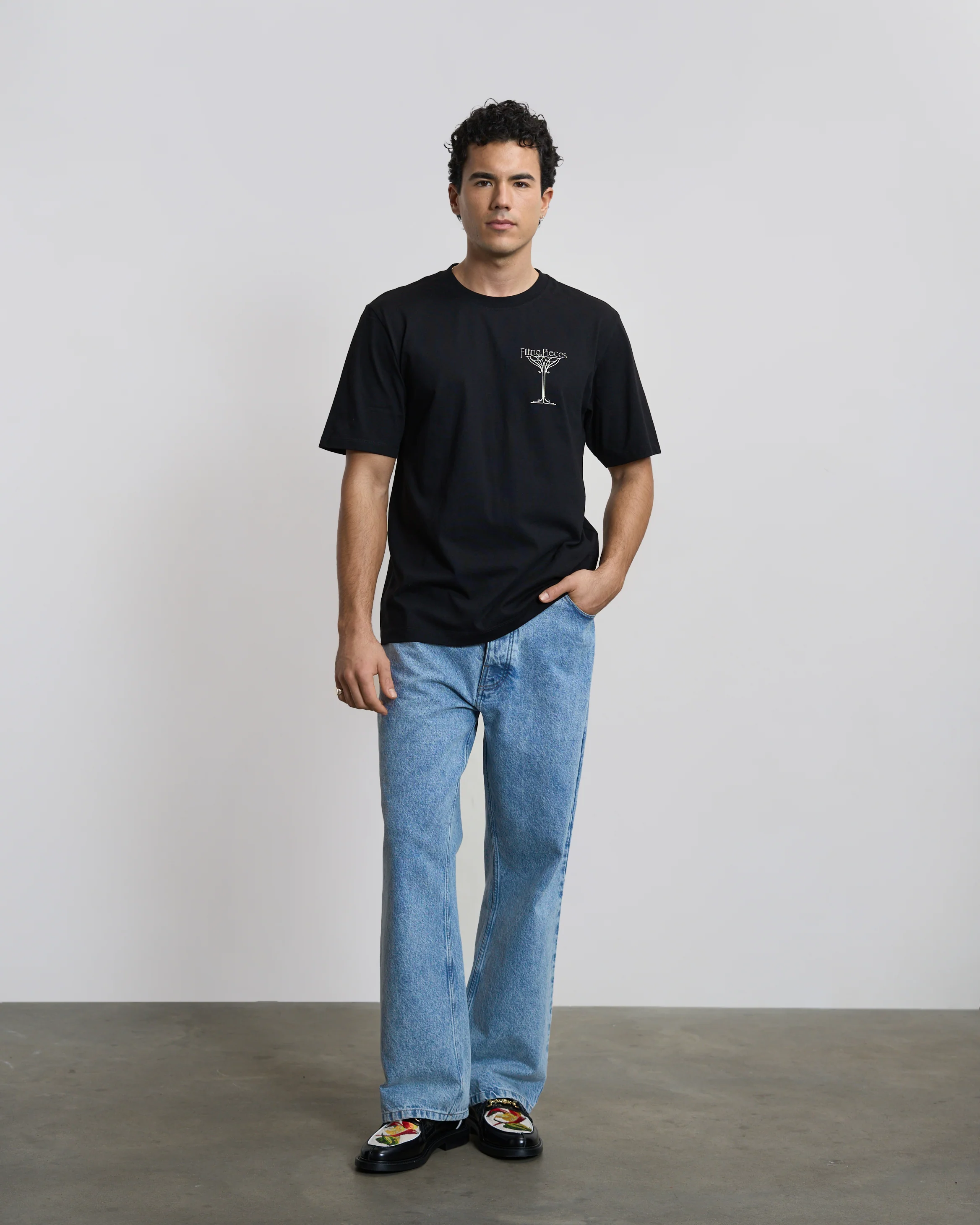 T-shirt Champagne Black