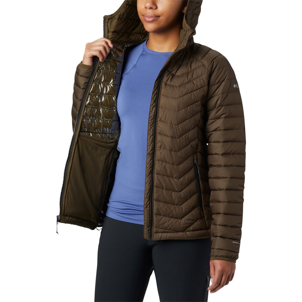 Columbia Powder Lite Hood Vinterjakke Dame