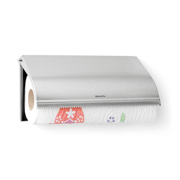 Brabantia keukenrolhouder - wandmodel - Matt Steel