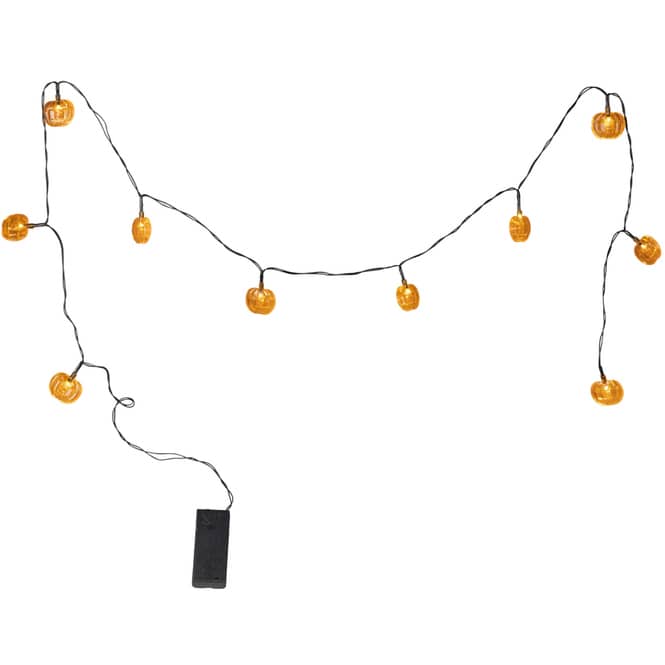 10er LED-Lichterkette - Kürbisse - ca. 120 cm
