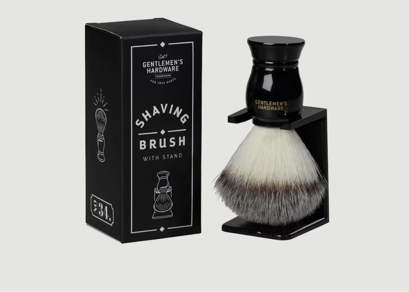 Blaireau de rasage et support Wild & Wolf