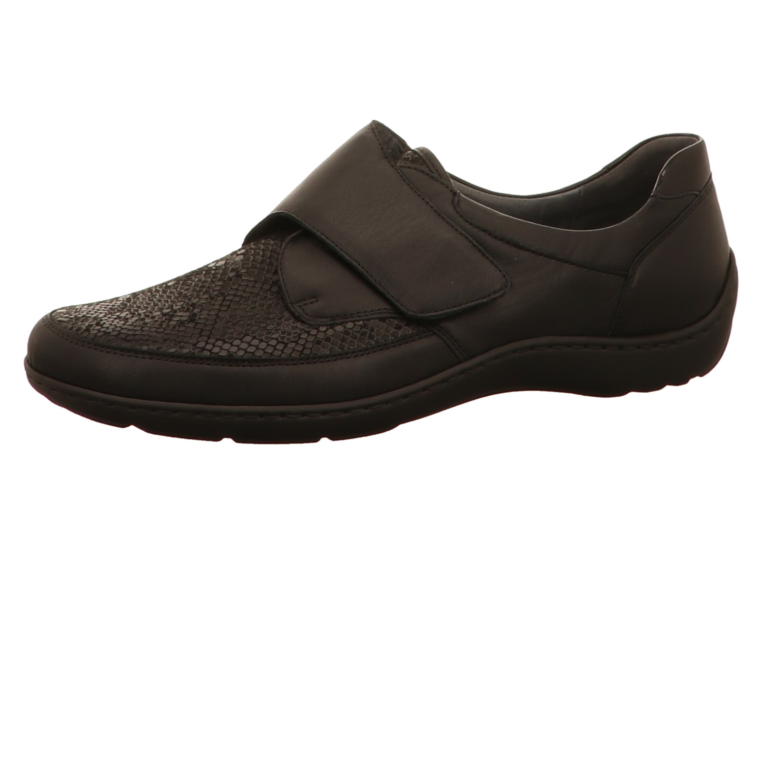 Waldläufer Halbschuh schwarz schwarz