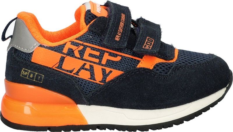 Replay - Shoot Kid 6 - Sneakers - Blauw - Leren
