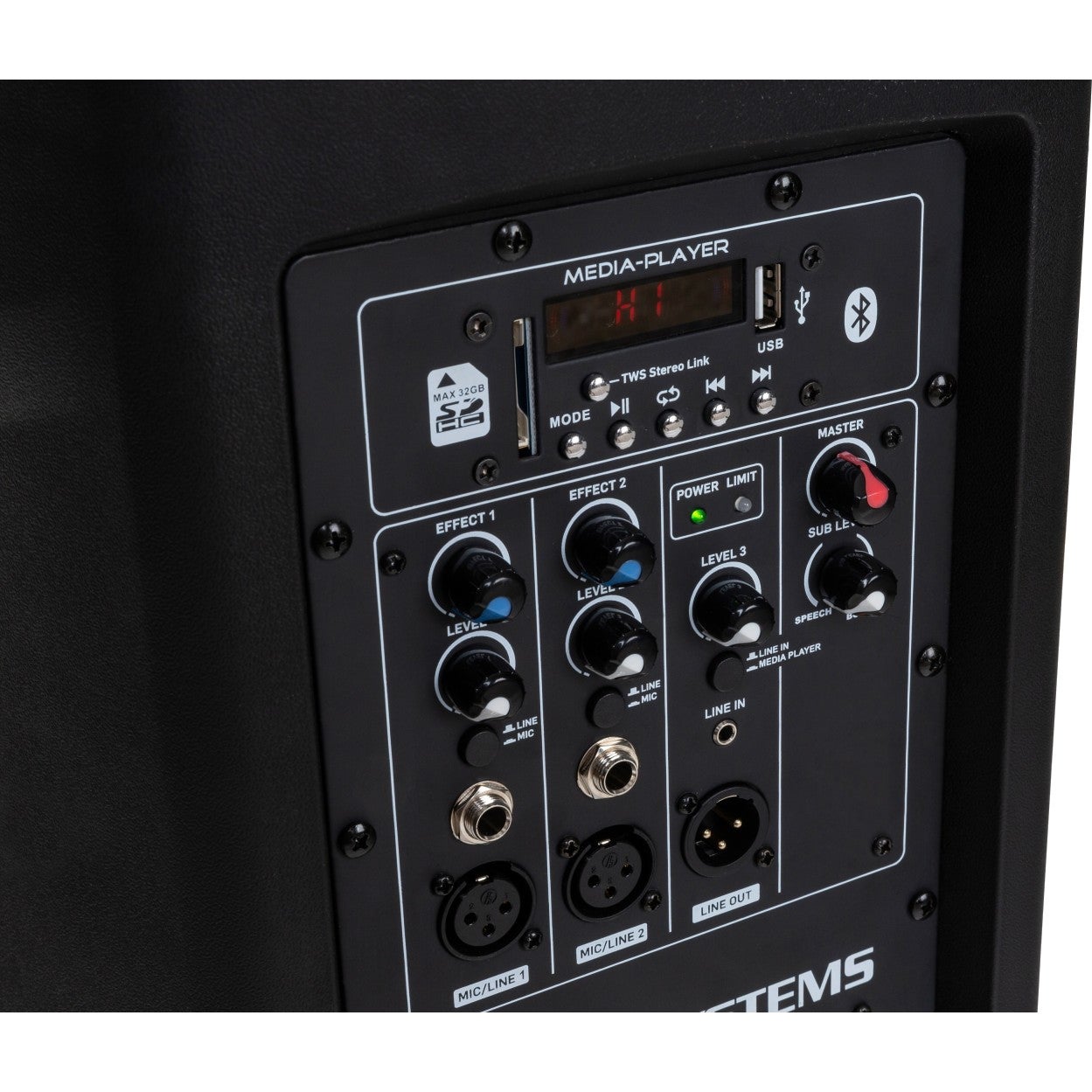 JB systems PPC-081 kolomluidsprekersysteem met interne mediaspeler