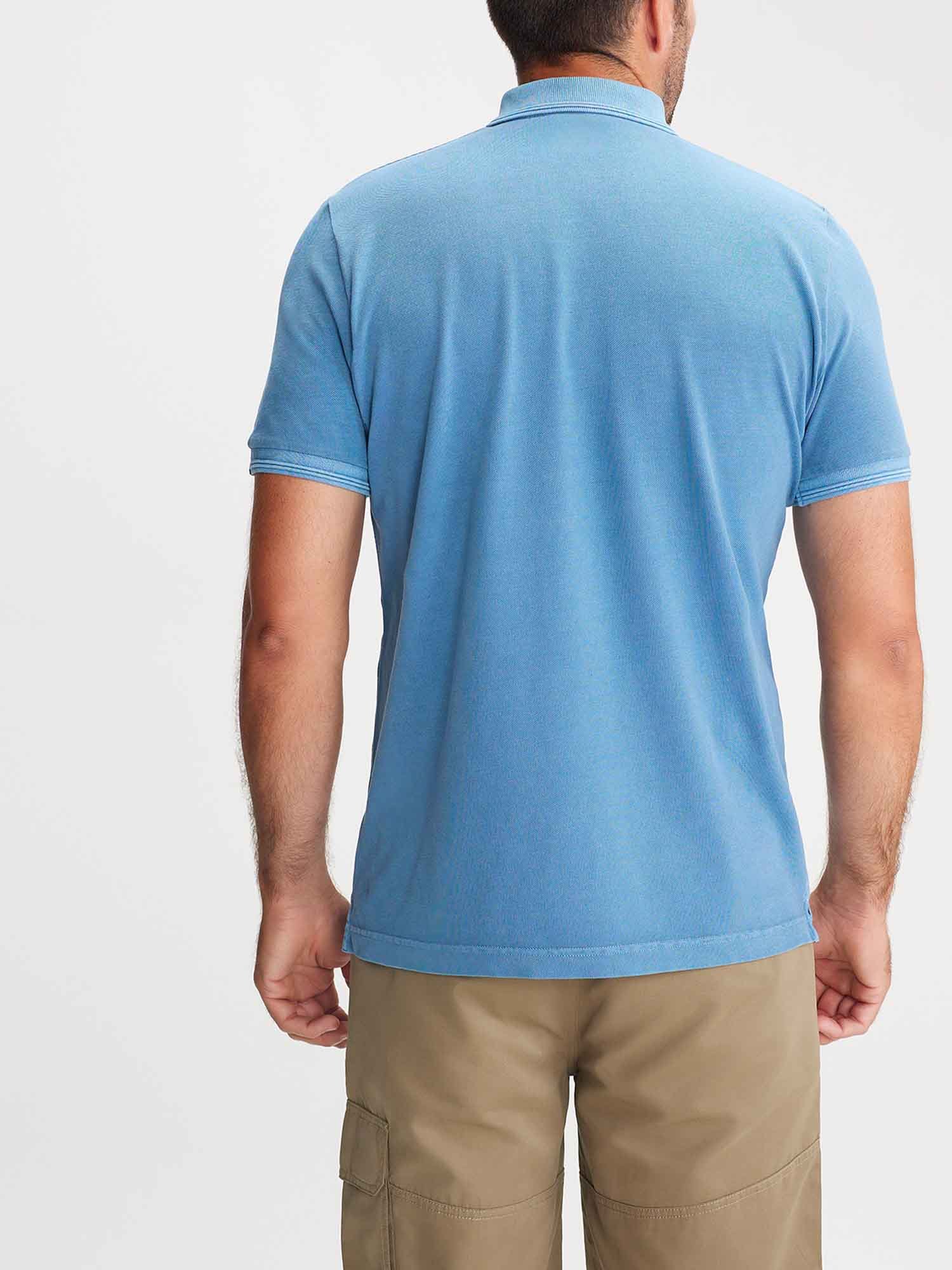 Polo Homme Manches Courtes Bleu