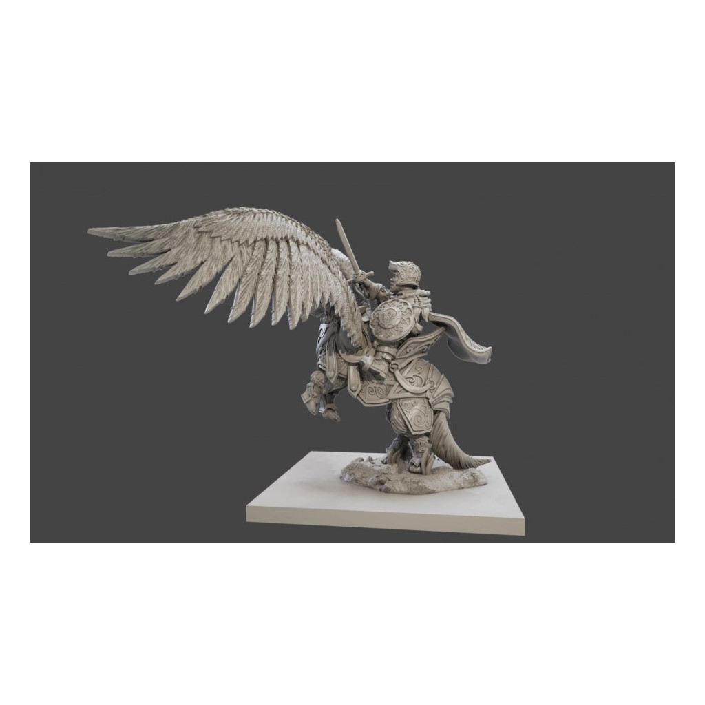 Kings of War - Kings of War Halfling General on Winged Aralez