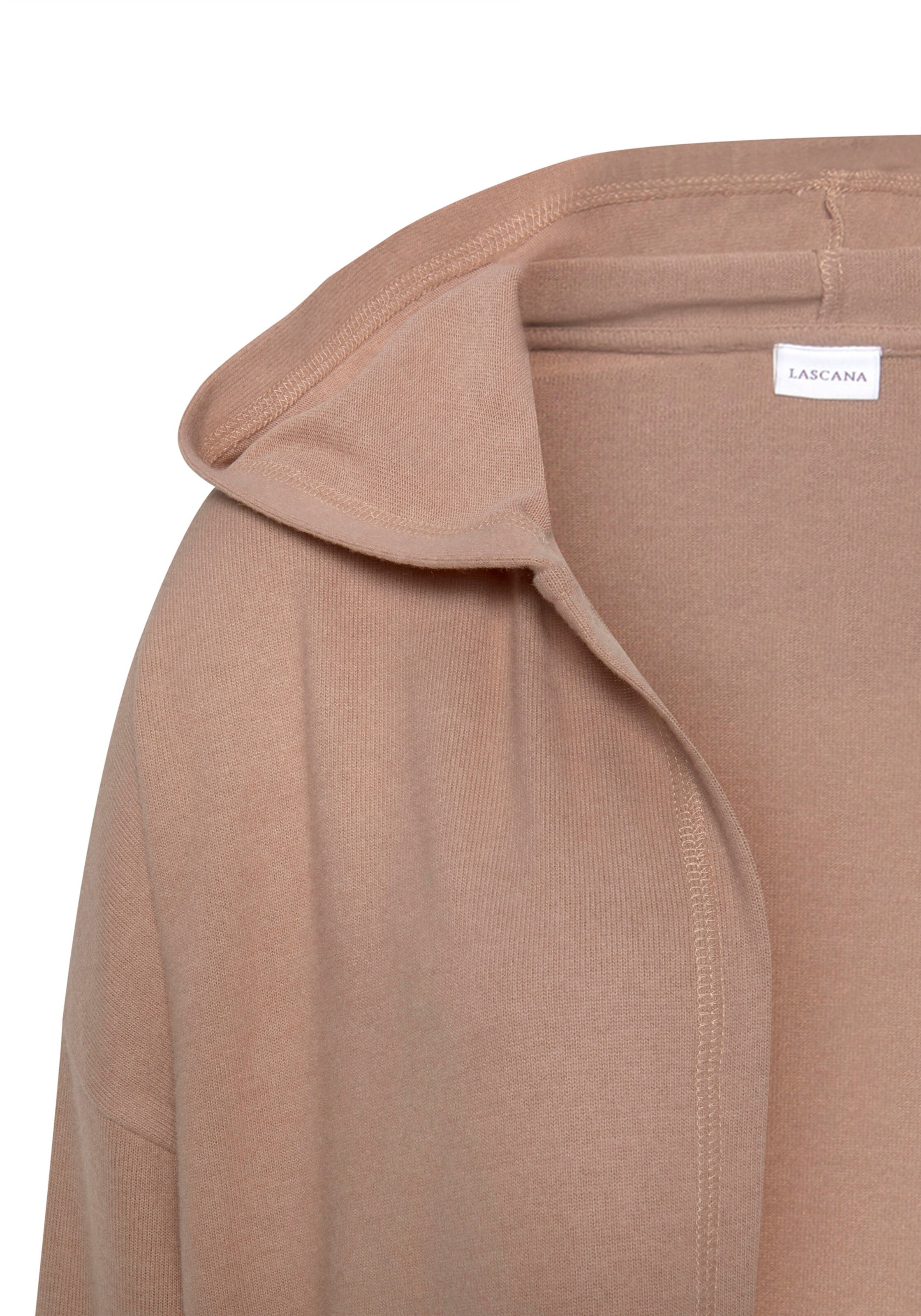 LASCANA Longstrickjacke in taupe