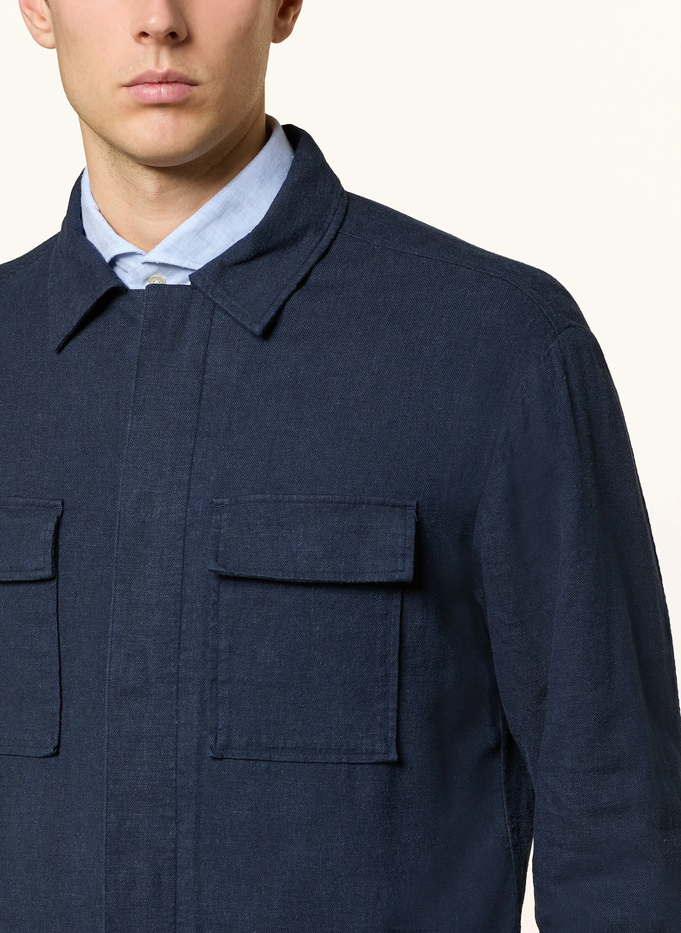 PROFUOMO Overshirt mit Leinen