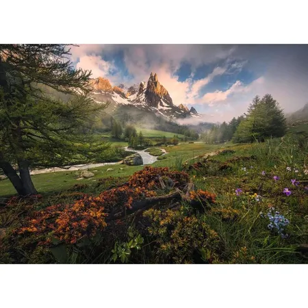 Ravensburger Puzzle Malerische Stimmung im Vallée de la Clarée, Französischen Alpen, 1000 Teile