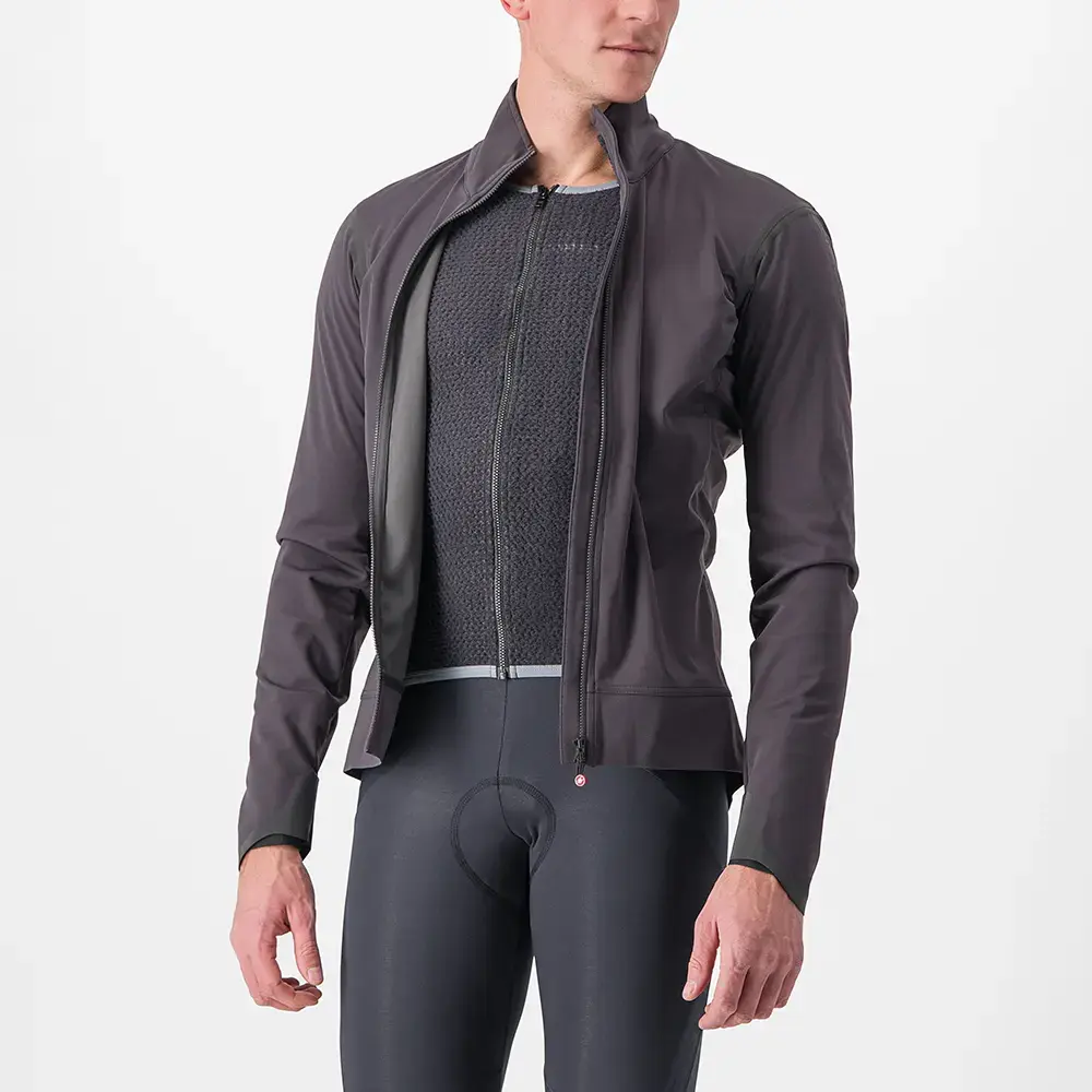 Castelli Alpha Ultimate Insulated Fietsjack Paars/Donkergrijs Heren
