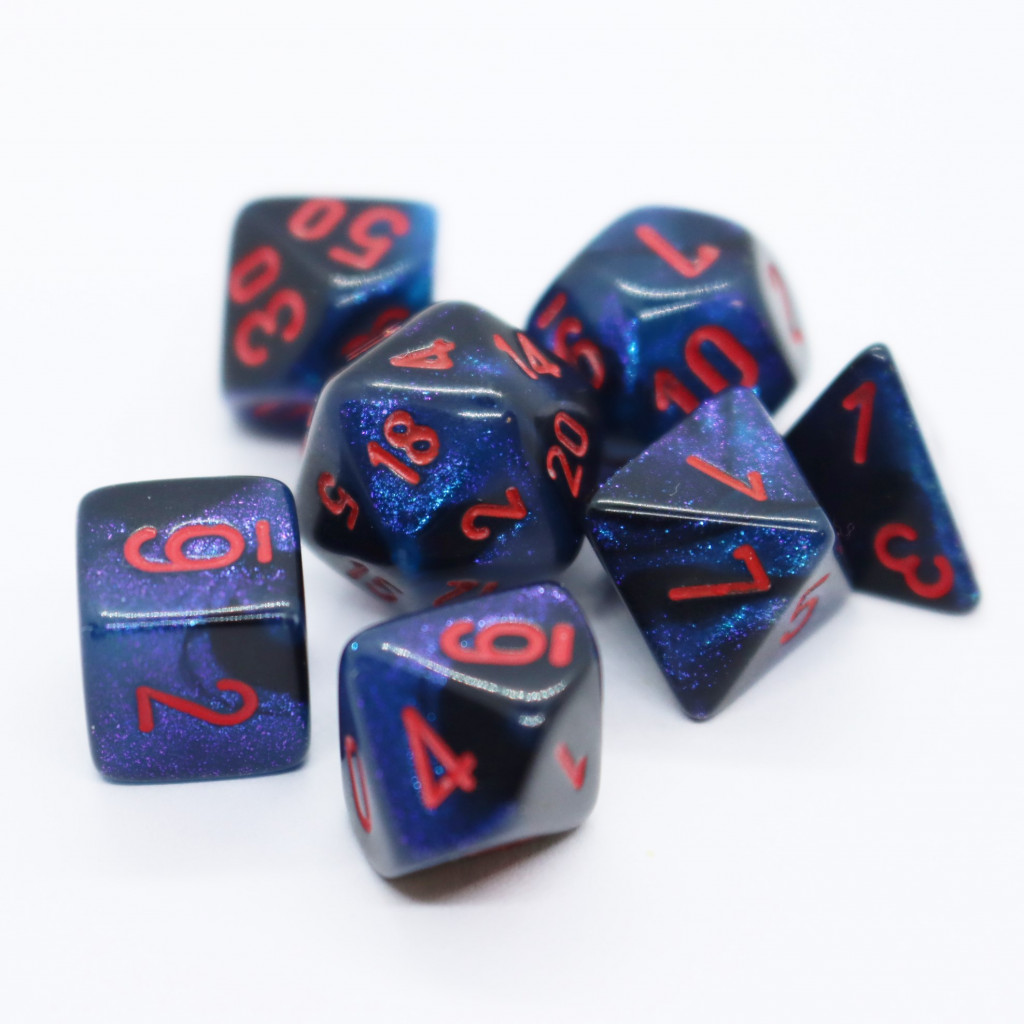 Set de 7 Mini Dés JDR Chessex : Gemini