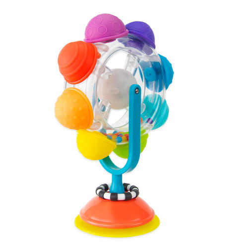 Jouet de motricité arc-en-ciel illuminé avec ventouse - Sassy