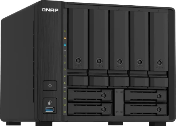 QNAP TS-932PX - NAS-server - 9 fag - SATA 6Gb/s - RAID 0, 1, 5, 6, 10, 50, JBOD, 5 hot reserve, 6 hot reserve, 60, 50 hot reserve, 10 hot reserve, 1 hot reserve, 60 hot reserve - RAM 4 GB - Gigabit Ethernet / 2,5 Gigabit Ethernet / 10 Gigabit Etherne