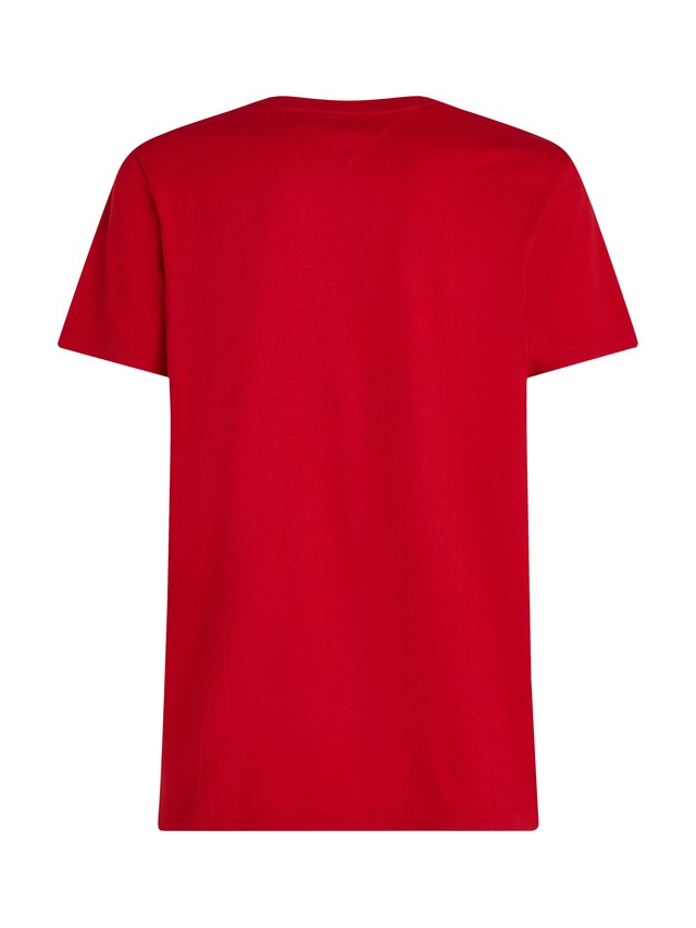 Tommy Hilfiger T-Shirt »ESSENTIAL REG FIT SOLID TEE mit Stickerei und Rundhals«, unifarben, casual, regular fit, Baumwolle, Rundhals