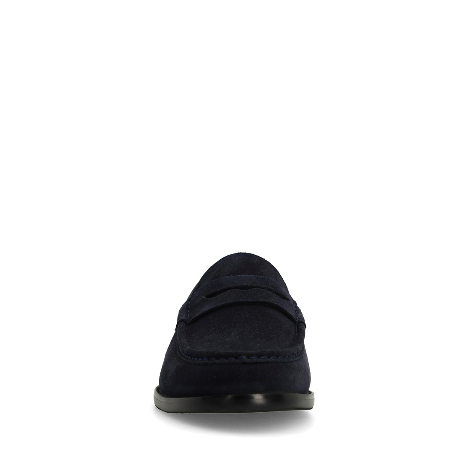 Donkerblauwe suède loafers