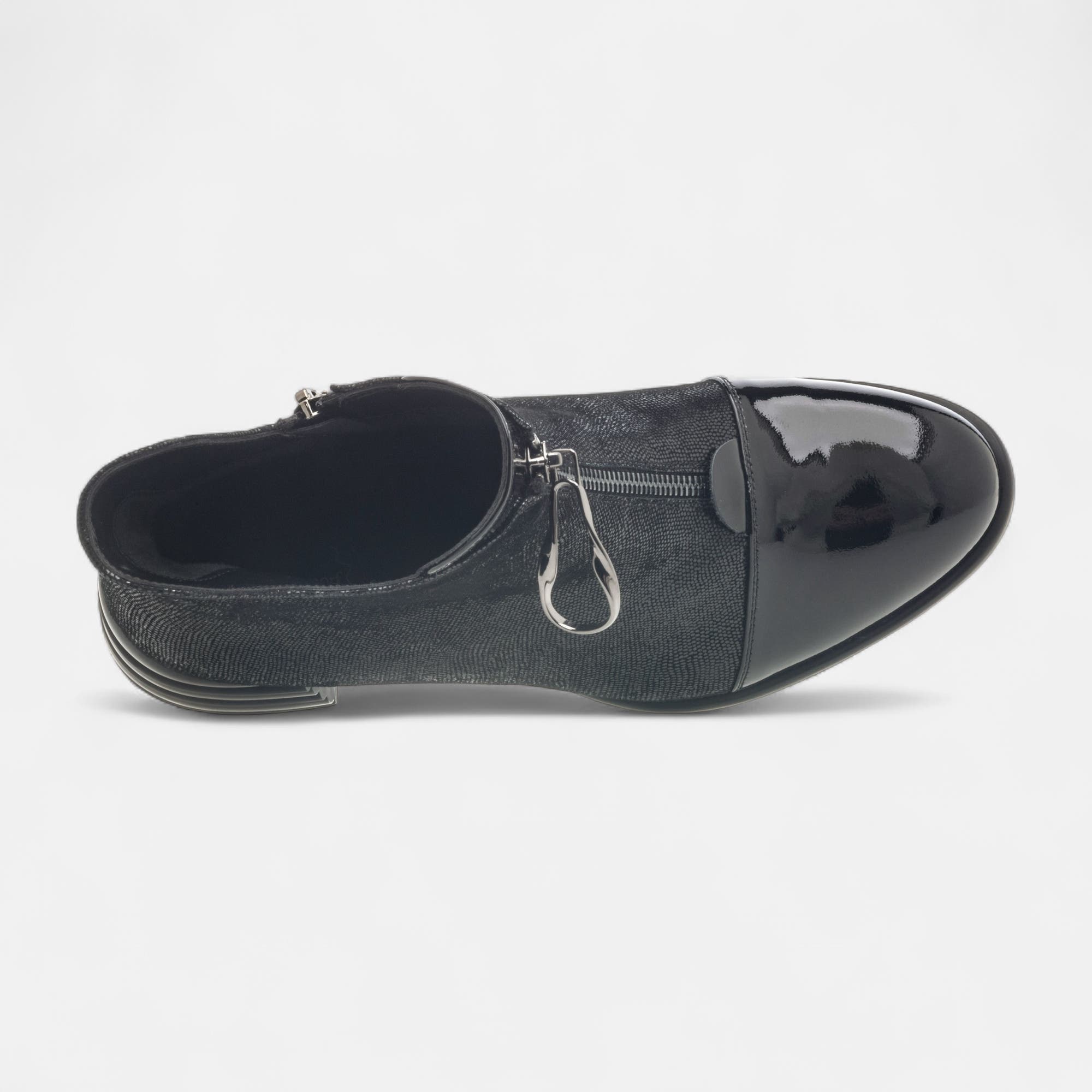 Bottines Femme en cuir noir