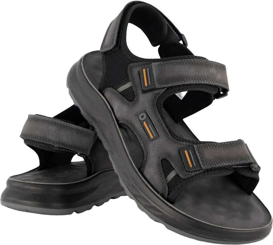 Easy Street imitatieleren sandalen zwart