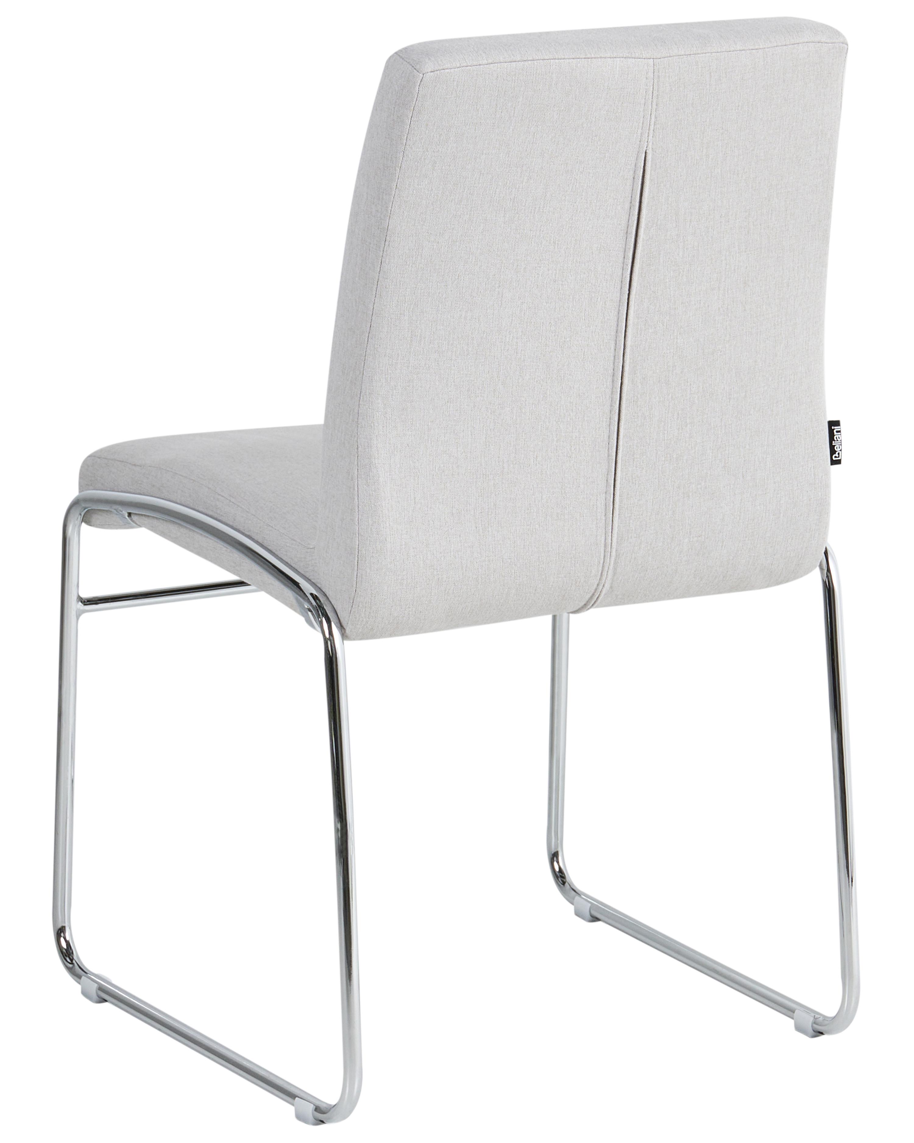 Set van 2 eetkamerstoelen LECCO Stof Lichtgrijs