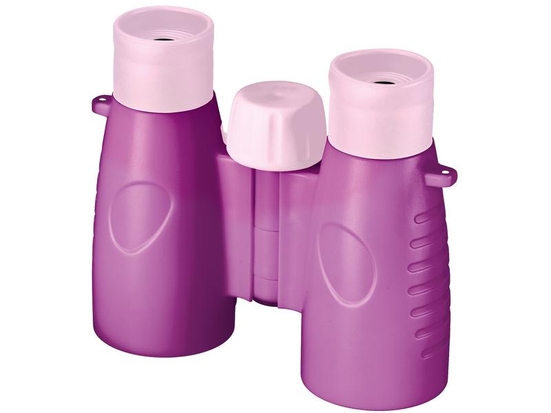Bresser junior Outdoor Kinderfernglas Junior 3 x 30 pink Kinder-Feldstecher mit 3-fach Vergrösserung