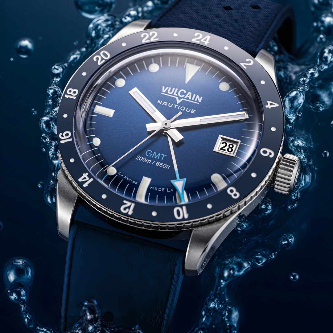 Vulcain Skindiver Nautique GMT Blue Limited Edition