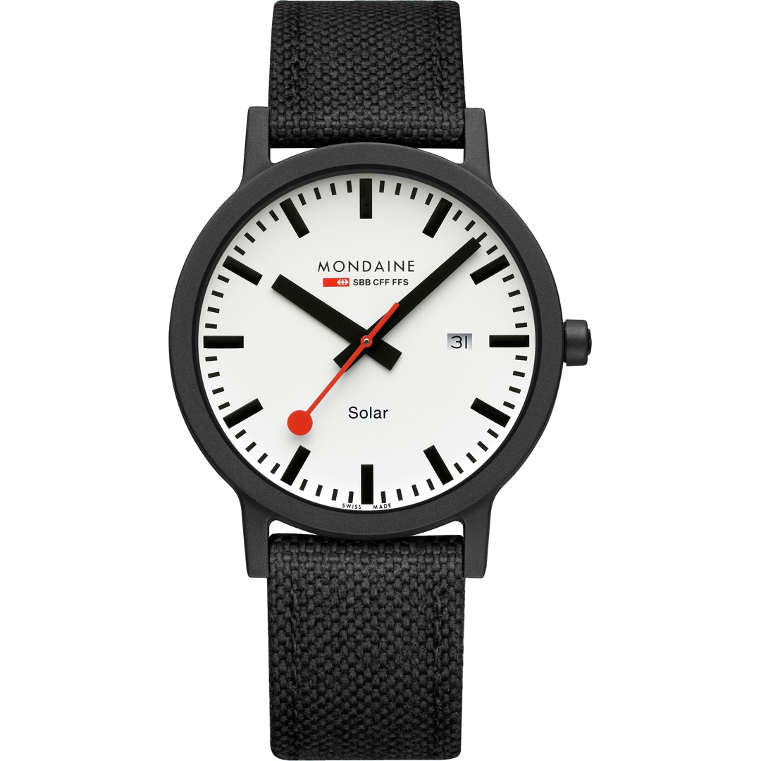 Mondaine essence solar Schwarz 41mm