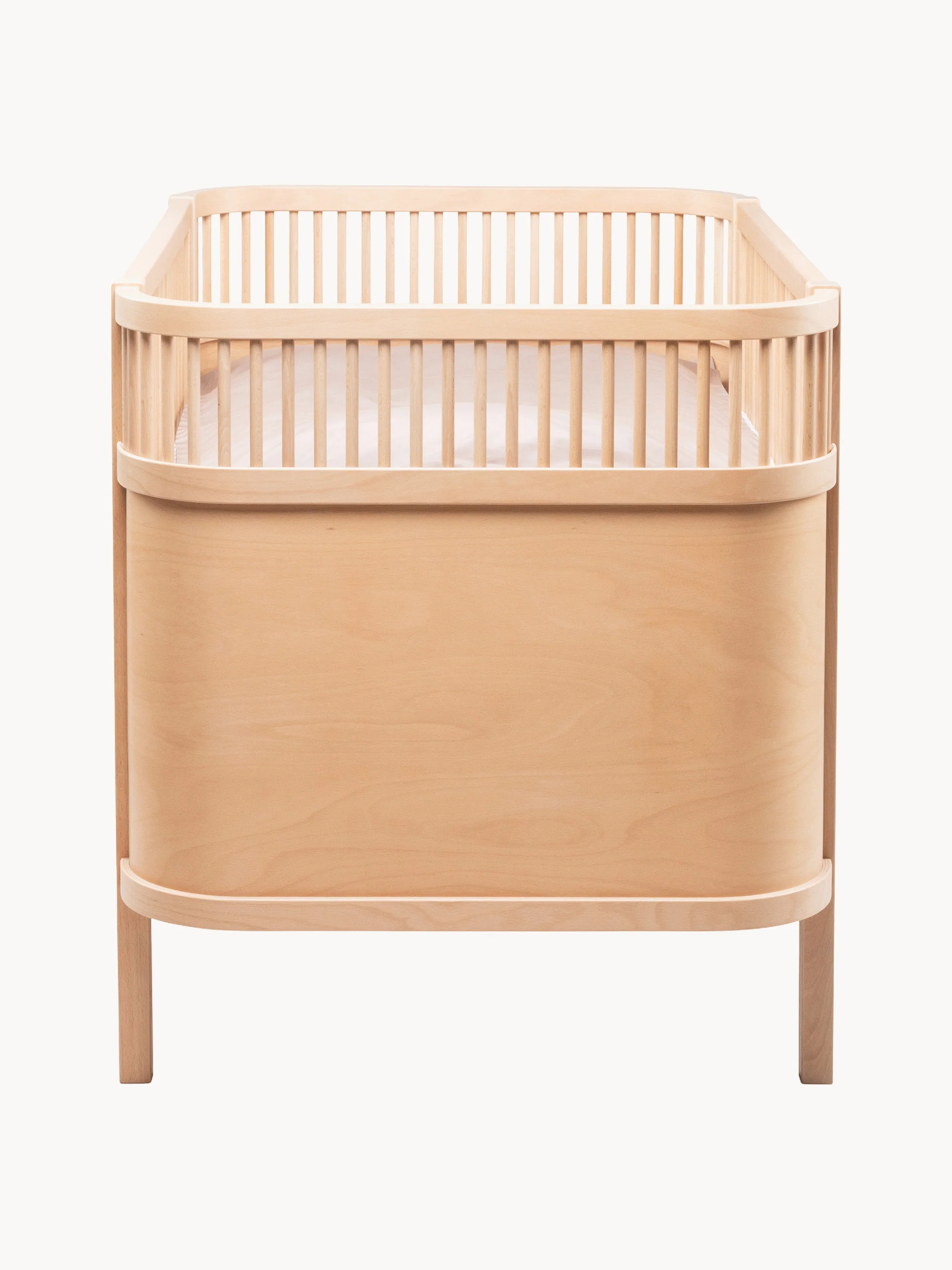 Uitschuifbaar babybedje Baby & Jr. van beukenhout, 70 x 110/150 cm