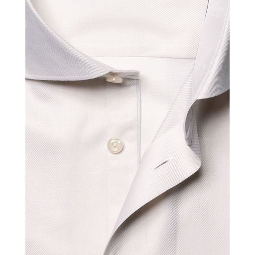 Eton Melange Semi Solid Fine Twill Slim Fit Skjorte, White, 44