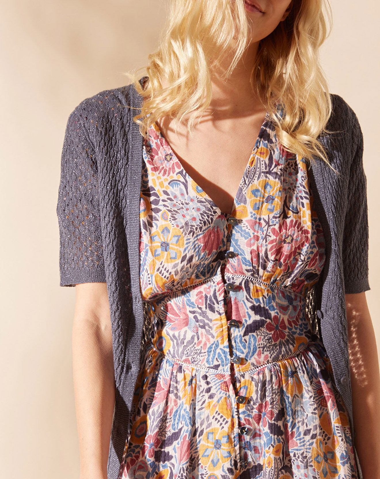 Louizon Gilet Cayenne bleu