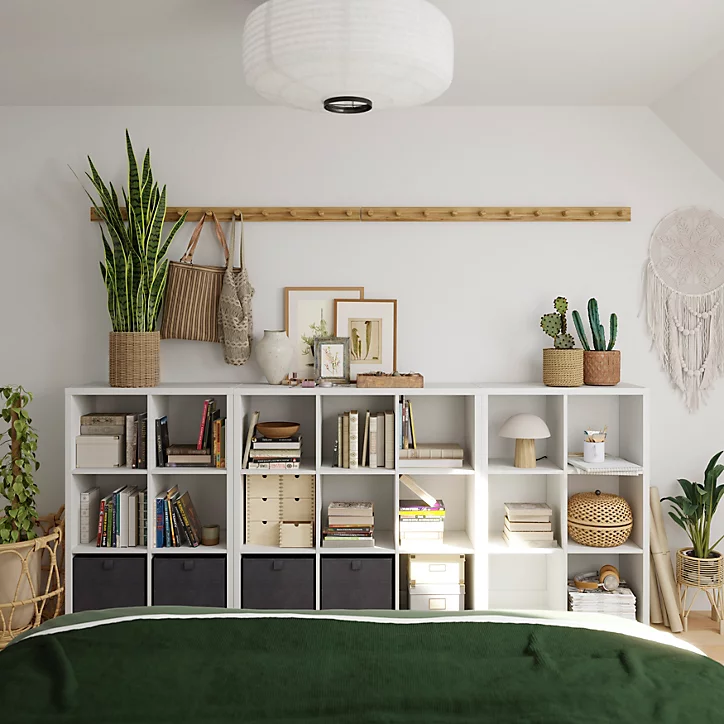 Étagère modulable 9 cubes GoodHome Mixxit blanc